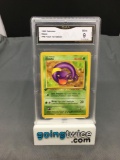 GMA Graded 1999 Pokemon Fossil 1st Edition #46 EKANS Trading Card - MINT 9