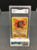 GMA Graded 1999 Pokemon Fossil #47 GEODUDE Trading Card - NM+ 7.5