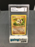 GMA Graded 1999 Pokemon Jungle 1st Edition #55 MANKEY Trading Card - MINT 9
