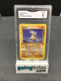 GMA Graded 1999 Pokemon Jungle 1st Edition #50 CUBONE Trading Card - MINT 9