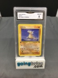 GMA Graded 1999 Pokemon Jungle 1st Edition #50 CUBONE Trading Card - NM-MT 8