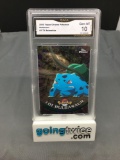 GMA Graded 2000 Topps Chrome Pokemon #1 BULBASAUR Trading Card - GEM MINT 10