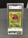 GMA Graded 1999 Pokemon Fossil #46 EKANS Trading Card - NM+ 7.5