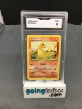 GMA Graded 1999 Pokemon Base Set Unlimited #46 CHARMANDER Trading Card - MINT 9