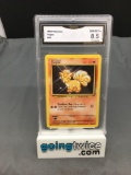 GMA Graded 1999 Pokemon Base Set Unlimited #68 VULPIX Trading Card - NM-MT+ 8.5