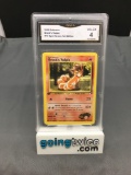 GMA Graded 2000 Pokemon Gym Heroes 1st Edition #73 BROCK'S VULPIX Trading Card - VG-EX 4