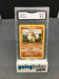 GMA Graded 2000 Pokemon Base 2 Set #42 GROWLITHE Trading Card - NM-MT+ 8.5