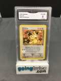 GMA Graded 2000 Pokemon Team Rocket #62 MEOWTH Trading Card - EX-NM 6