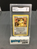 GMA Graded 2000 Pokemon Team Rocket #62 MEOWTH Trading Card - NM 7