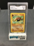 GMA Graded 1999 Pokemon Fossil 1st Edition #50 KABUTO Trading Card - GEM MINT 10