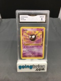 GMA Graded 1999 Pokemon Fossil #33 GASTLY Trading Card - NM-MT 8