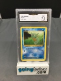 GMA Graded 1999 Pokemon Fossil #49 HORSEA Trading Card - NM+ 7.5