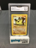 GMA Graded 2002 Pokemon Legendary Collection #81 MANKEY Trading Card - NM-MT+ 8.5