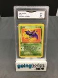 GMA Graded 1999 Pokemon Fossil 1st Edition #57 ZUBAT Trading Card - MINT 9