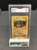 GMA Graded 1999 Pokemon Jungle #45 RHYDON Trading Card - MINT 9
