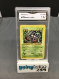 GMA Graded 1999 Pokemon Shadowless #66 TANGELA Trading Card - EX-NM+ 6.5