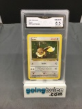GMA Graded 2000 Pokemon Team Rocket #55 EEVEE Trading Card - NM-MT+ 8.5