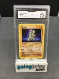 GMA Graded 2000 Pokemon Team Rocket #59 MACHOP Trading Card - NM+ 7.5
