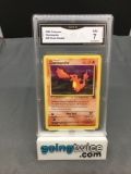 GMA Graded 2000 Pokemon Team Rocket #50 CHARMANDER Trading Card - NM 7