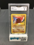 GMA Graded 2000 Pokemon Team Rocket #52 DIGLETT Trading Card - NM-MT 8