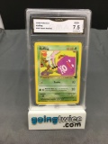 GMA Graded 2000 Pokemon Team Rocket #58 KOFFING Trading Card - NM+ 7.5