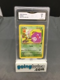 GMA Graded 2000 Pokemon Team Rocket #58 KOFFING Trading Card - NM 7
