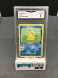 GMA Graded 2000 Pokemon Team Rocket #65 PSYDUCK Trading Card - EX-NM 6