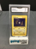 GMA Graded 2000 Pokemon Team Rocket #60 MAGNEMITE Trading Card - NM 7