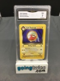 GMA Graded 2000 Pokemon Team Rocket #34 DARK ELECTRODE Trading Card - NM 7