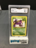 GMA Graded 1999 Pokemon Fossil #48 GRIMER Trading Card - NM-MT+ 8.5