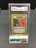 GMA Graded 2000 Pokemon Team Rocket 1st Edition #78 GOOP GAS ATTACK Trading Card - NM+ 7.5