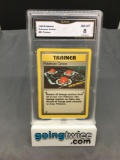 GMA Graded 1999 Pokemon Base Set Unlimited #85 POKEMON CENTER Trading Card - NM-MT 8