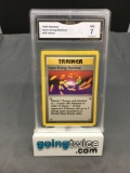 GMA Graded 1999 Pokemon Base Set Unlimited #79 SUPER ENERGY REMOVAL Trading Card - NM 7