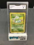 GMA Graded 1999 Pokemon Base Set Unlimited #44 BULBASAUR Trading Card - EX-NM 6