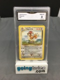 GMA Graded 1999 Pokemon Base Set Unlimited #22 PIDGEOTTO Trading Card - NM-MT 8