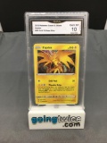 GMA Graded 2020 Pokemon Vivid Voltage #48 ZAPDOS Holofoil Rare Trading Card - GEM MINT 10