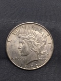 1922 United States Peace Silver Dollar - 90% Silver Coin from Estate