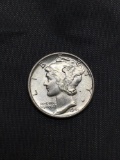 1941 United States Mercury Silver Dime - 90% Silver Coin from Awesome Collection - BU Uncirculated