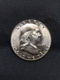 1955 United States Franklin Silver Half Dollar - 90% Silver Coin from Collection - BU Uncirculated