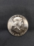 1961 United States Franklin Silver Half Dollar - 90% Silver Coin from Collection - BU Uncirculated