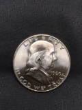 1960-D United States Franklin Silver Half Dollar - 90% Silver Coin from Collection - BU Uncirculated