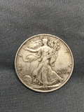 1943 United States Walking Liberty Silver Half Dollar - 90% Silver Coin from Estate