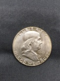 1961 United States Franklin Silver Half Dollar - 90% Silver Coin from Estate