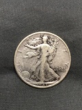 1943 United States Walking Liberty Silver Half Dollar - 90% Silver Coin from Amazing Collection