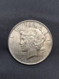 1922 United States Peace Silver Dollar - 90% Silver Coin from Estate