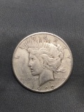 1922-S United States Peace Silver Dollar - 90% Silver Coin from Estate