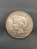 1934-D United States Peace Silver Dollar - 90% Silver Coin from Estate