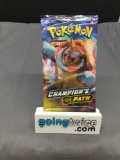 Factory Sealed Pokemon CHAMPION'S PATH 10 Card Booster Pack - Charizard Vmax?