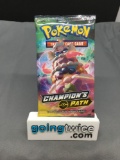 Factory Sealed Pokemon CHAMPION'S PATH 10 Card Booster Pack - Charizard Vmax?