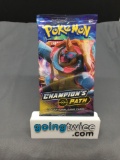 Factory Sealed Pokemon CHAMPION'S PATH 10 Card Booster Pack - Charizard Vmax?